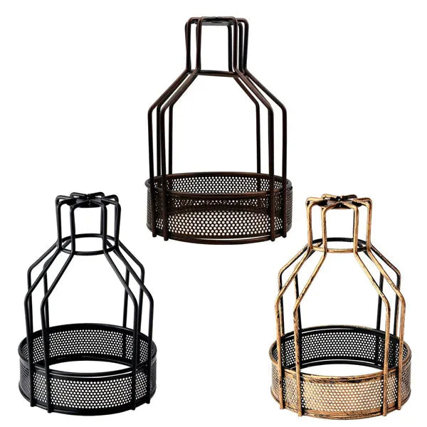 Vintage Käfig Draht Lampenschirm Retro Industrielle Metall DIY Pendelleuchte