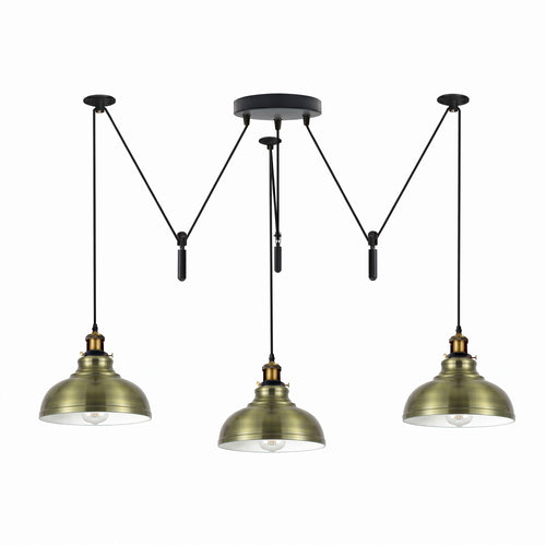 Lampada a sospensione scultorea - Lampada a sospensione vintage decentralizzata Loft | Ø 29 cm | E27 ~3723
