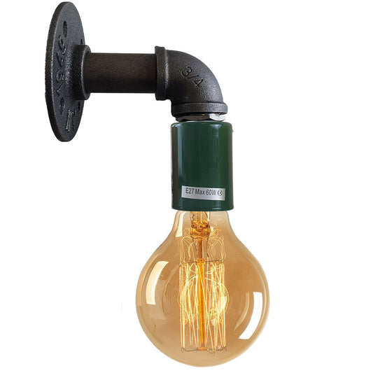Moderne Industrielle Retro Vintage Rustikale Wandleuchte Wandleuchte Lampenfassung Grün ladsone.com-1