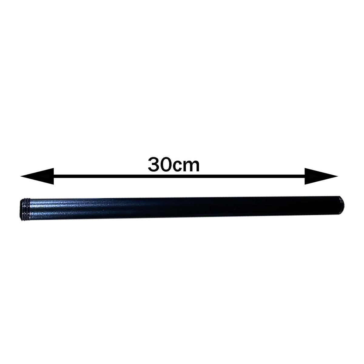 Rohrbeleuchtungszubehör Schwarzes Eisengewinderohr-30cm
