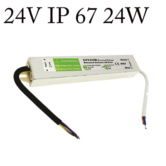 Alimentatore LED 24V DC 24W 1A IP67 | Driver LED impermeabile ~2415