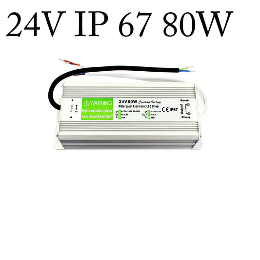 DC24V Trasformatore LED Alimentatore switching 80W Impermeabile IP67 ~ 2422