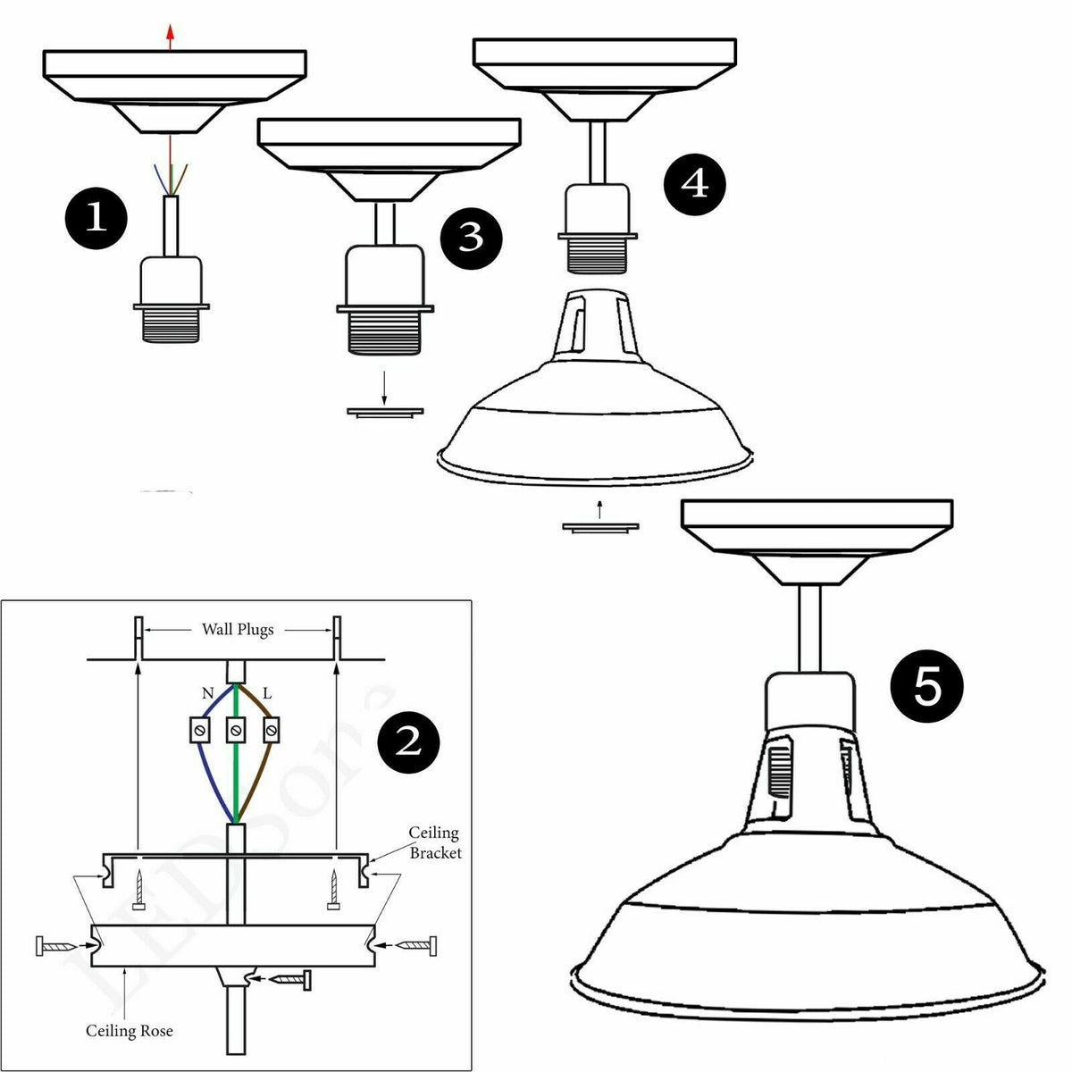 Grüne Farbe mit Glühbirne Retro  Vintage Ceiling Pendant Light  Hanging lamp Industrial design 240V