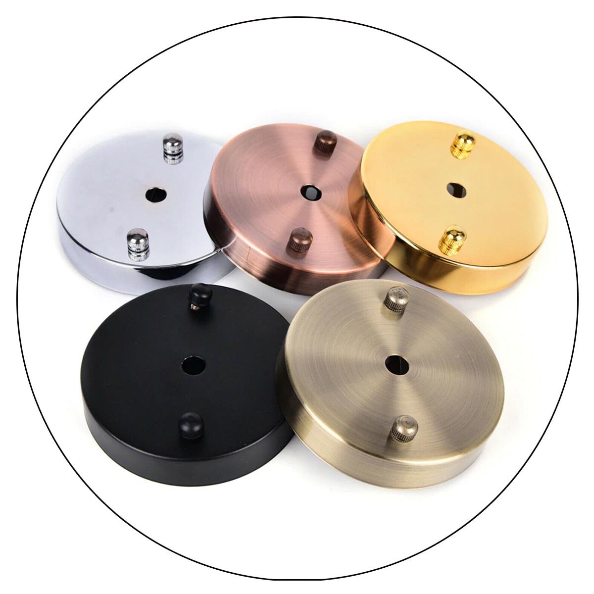 100mm Frontbefestigung Farbe Deckenhaken Ring Single Point Drop Outlet Plate