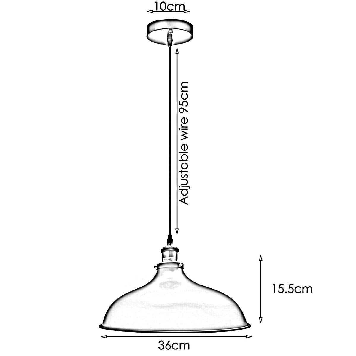 Copper Industrial Vintage Edison-Glühlampen-Anh