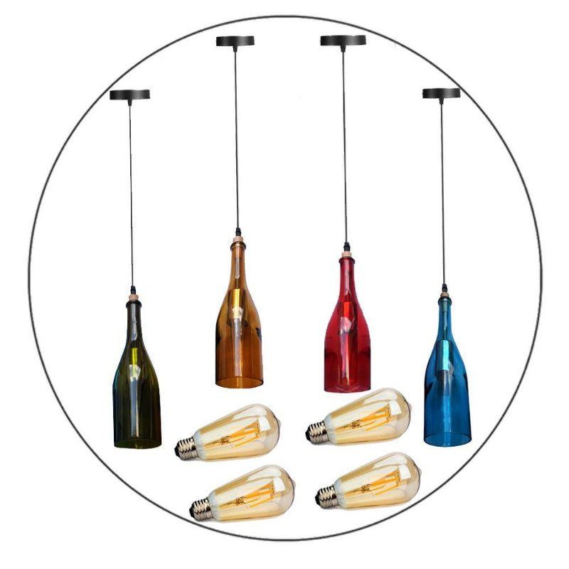 Flasche mit Lampenschirm Hängelampen 