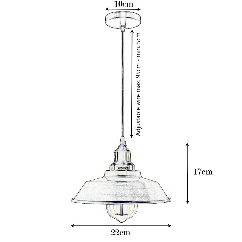 Pendelleuchten Hängelampe Ø 22CM E27 ladsone.com