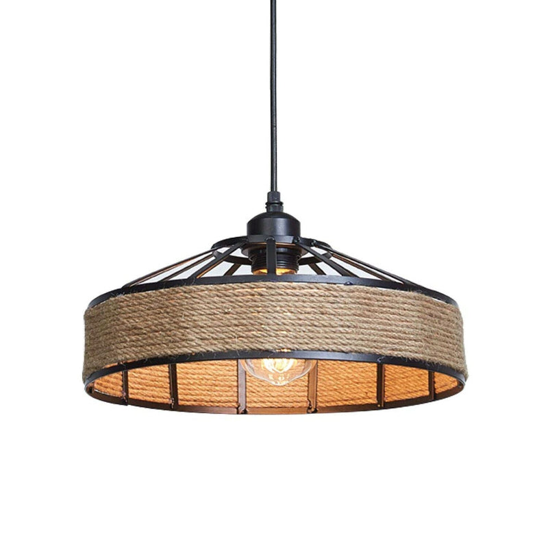 Hanflampen Deckenleuchte Ø 30cm/40cm für Wohnzimmer