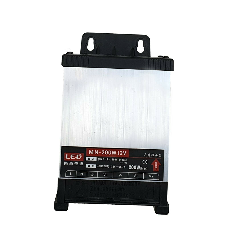 12V 200W 16.7A LED-Netzteil IP45 Dichtes Trafo