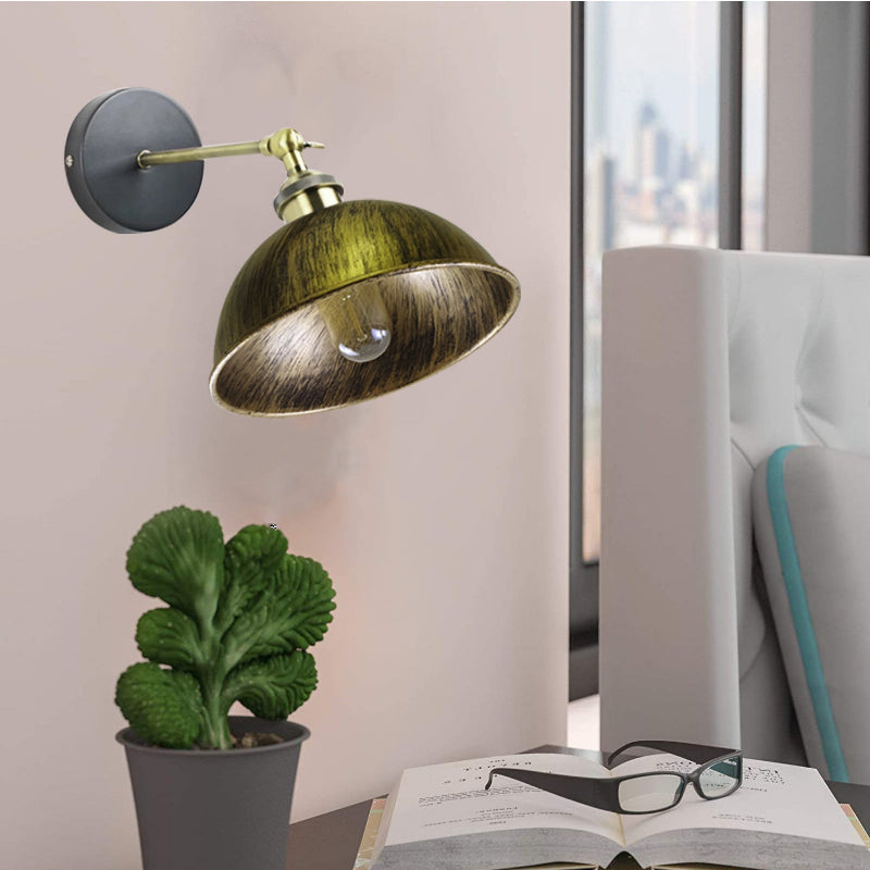 Wandlampe E27 gebürstetes Messing Modern Wandleuchte