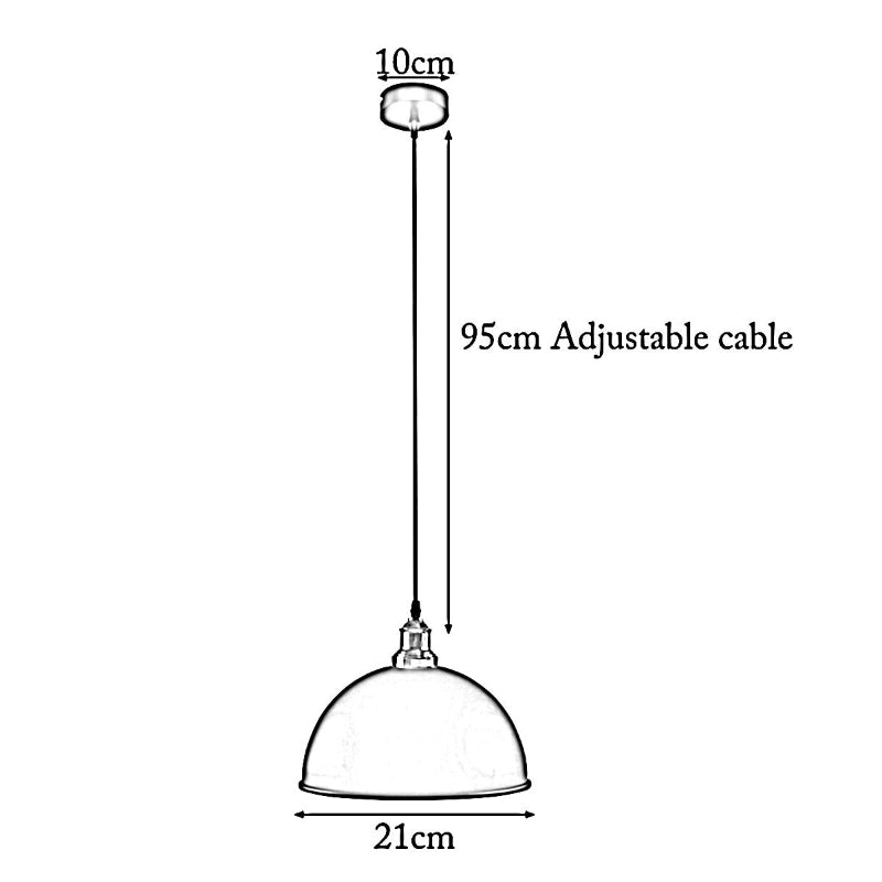 Höhenverstellbare 95cm Pendelleuchte Ø 21cm Küche