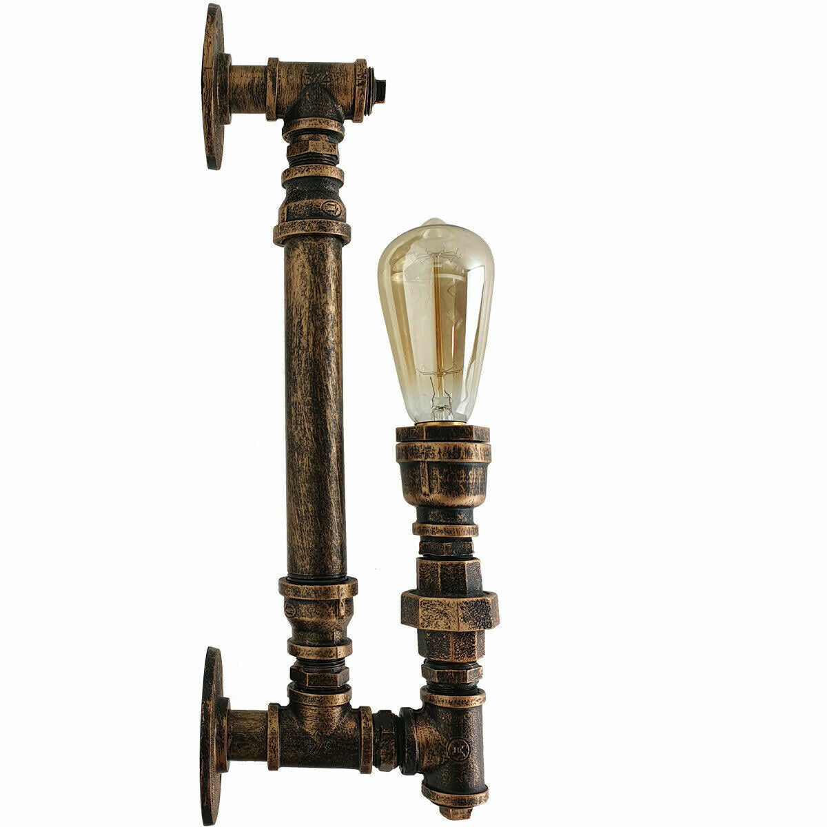 Retro Lampe aus Rohren Innen  wandleuchte 