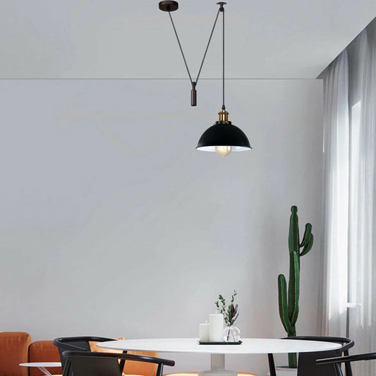 Decke Pendelleuchte in Schwarz für Wohnzimmer 