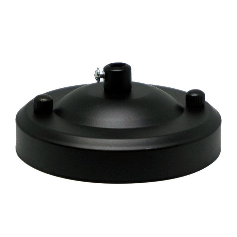 Schwarzer Deckenanschluss für Lampe