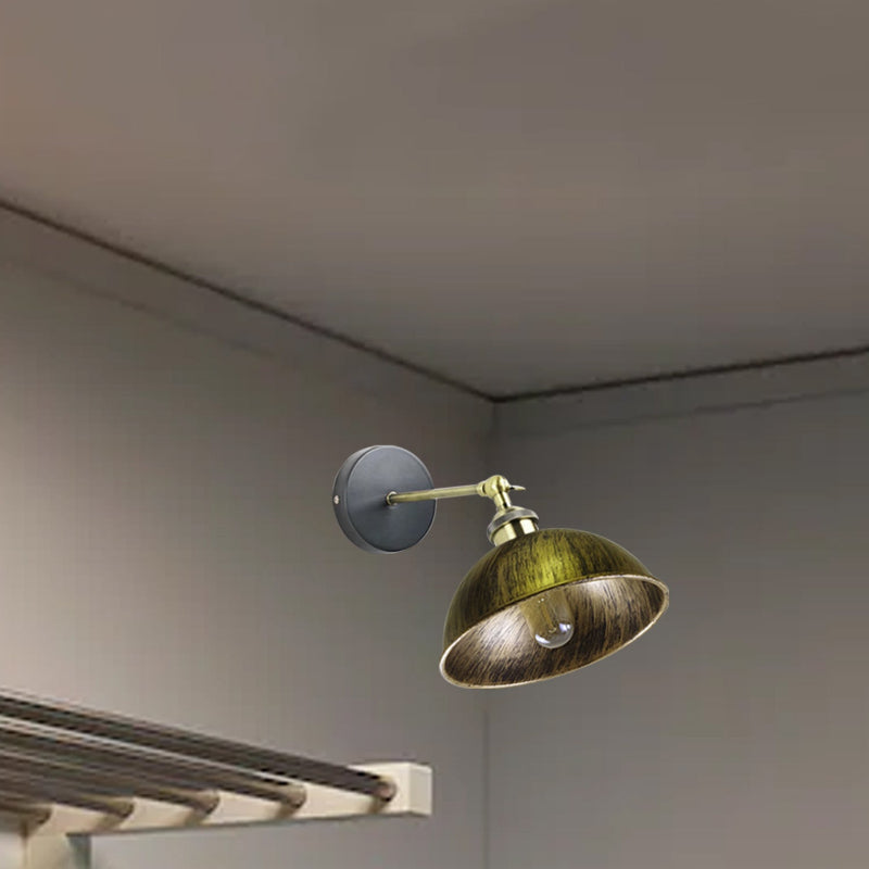 Wandlampe E27 gebürstetes Messing Modern Wandleuchte