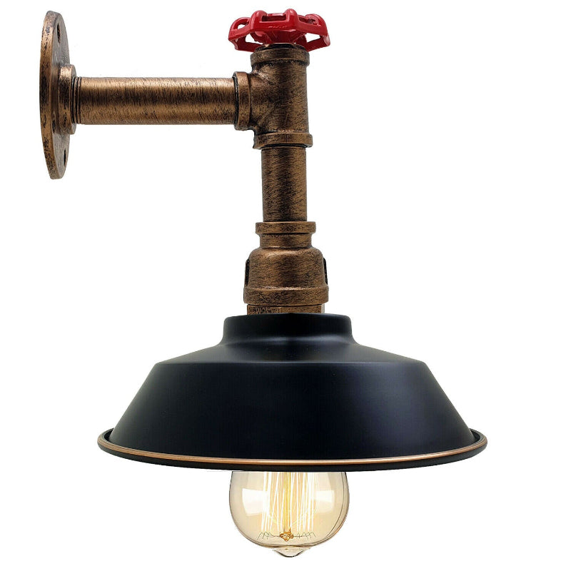 Vintage Wandleuchte Metall Rohr Lampe kaufen