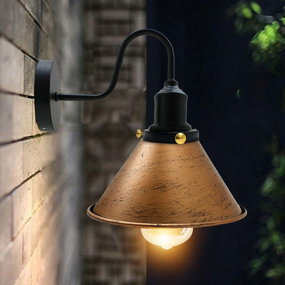  Wandleuchte innen
 Konische metall Wandlampe 