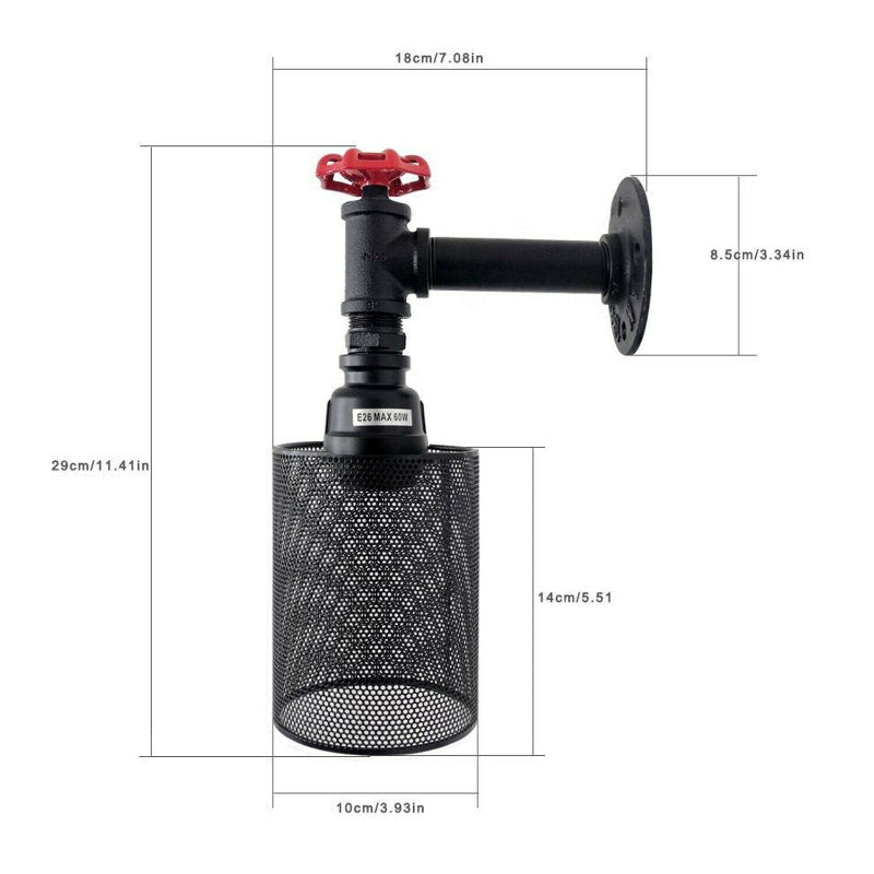 Rohr wandleuchte led WandLampe  Wasserrohr Decke 