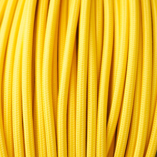 2 adriges rundes Vintage geflochtenes Gewebe Yellow Cable Flex 0,75 mm - Shop für LED-Leuchten - Transformatoren - Lampenschirme - Halter | ladsone.com