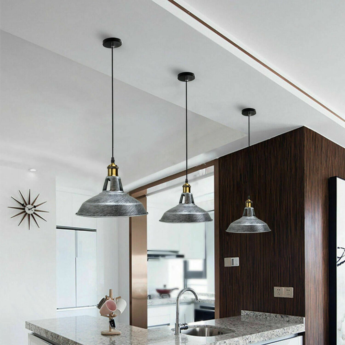 Moderne Vintage Retro Decken Industrie Tisch Pendelleuchte Esstisch Wohnzimmer Lampe