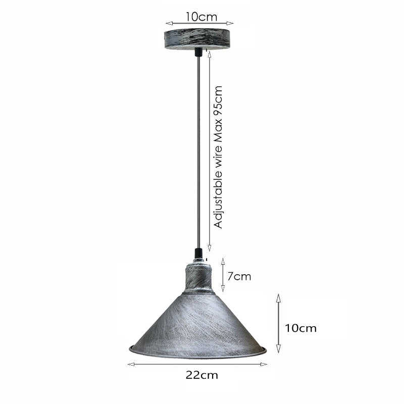 Stilvolle Pendelleuchte für Küche – E27 Gebürstetes Silber