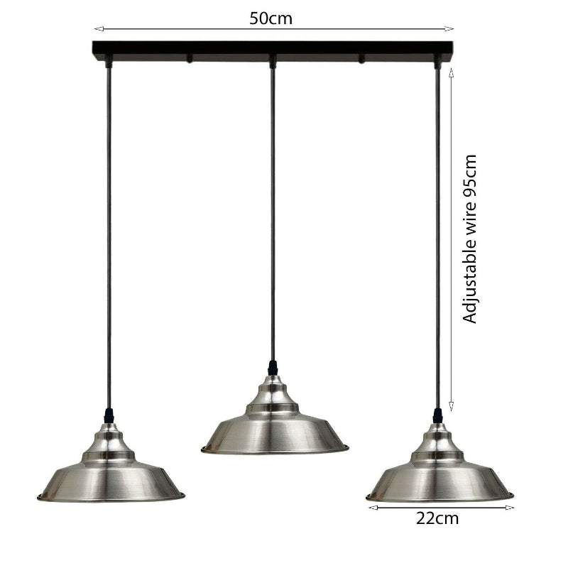Industrielle Wohnzimmerlampe im Loftstil mit auffälligem Design.

