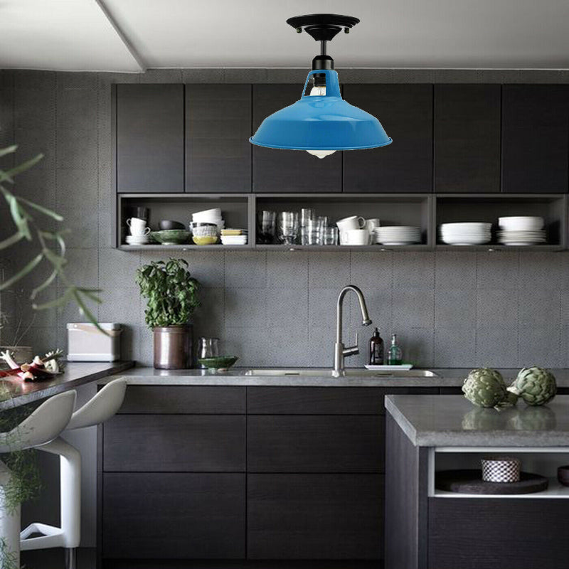 Hochwertige blaue Lampe für Decken mit 300 mm Durchmesser