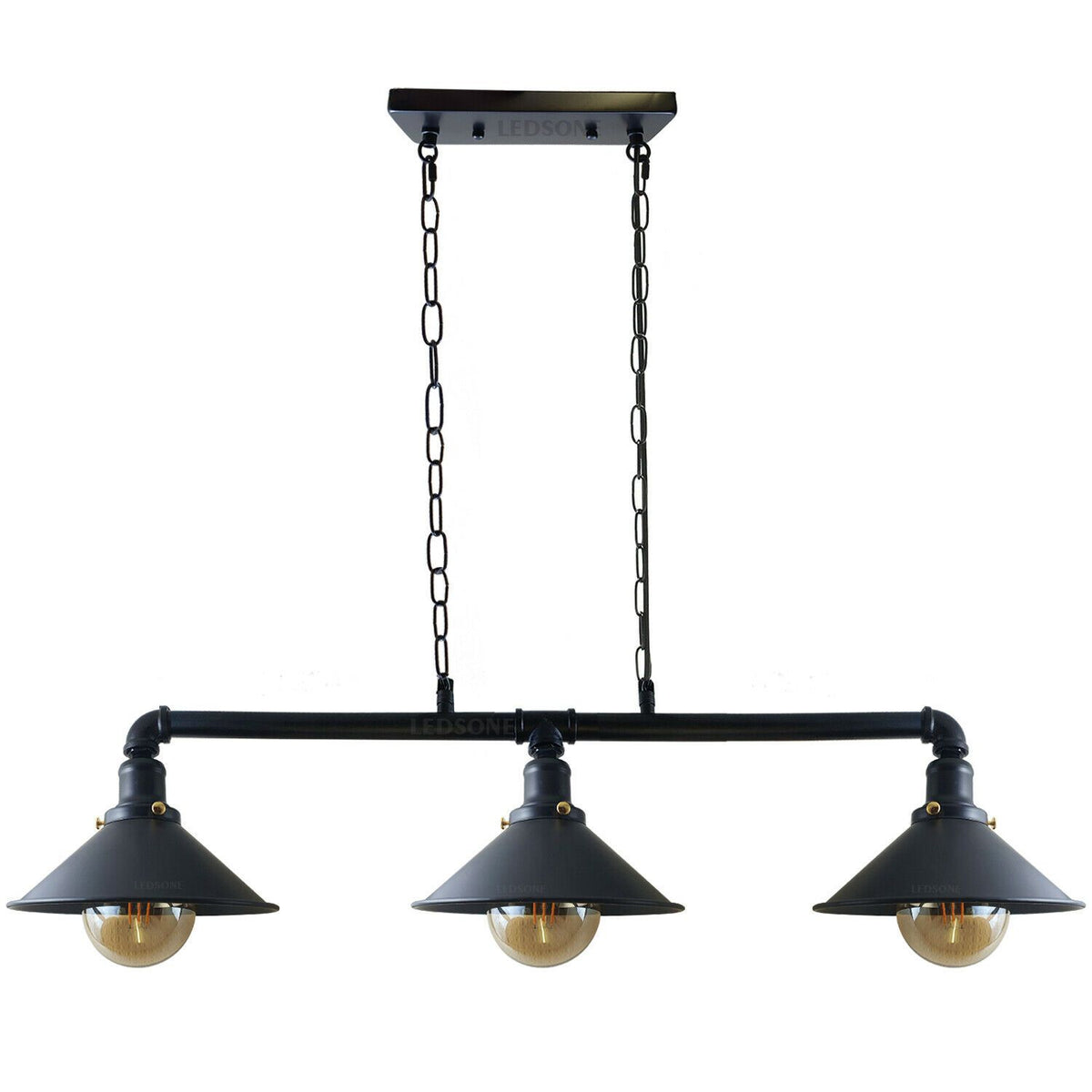 Industrielle Retro-Metalllampe abgehängte Schatten-Rohr-Lichter-Pendelleuchte
