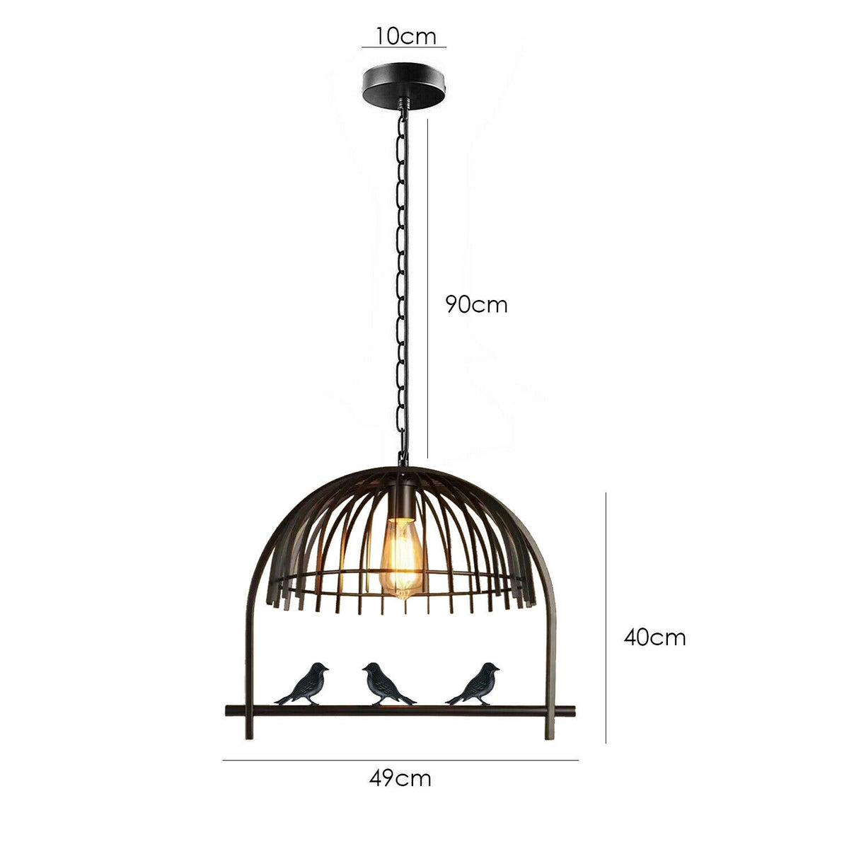 Moderne Decke Anhänger Kronleuchter Leuchten Lichter Anhänger Stil Vogelkäfig