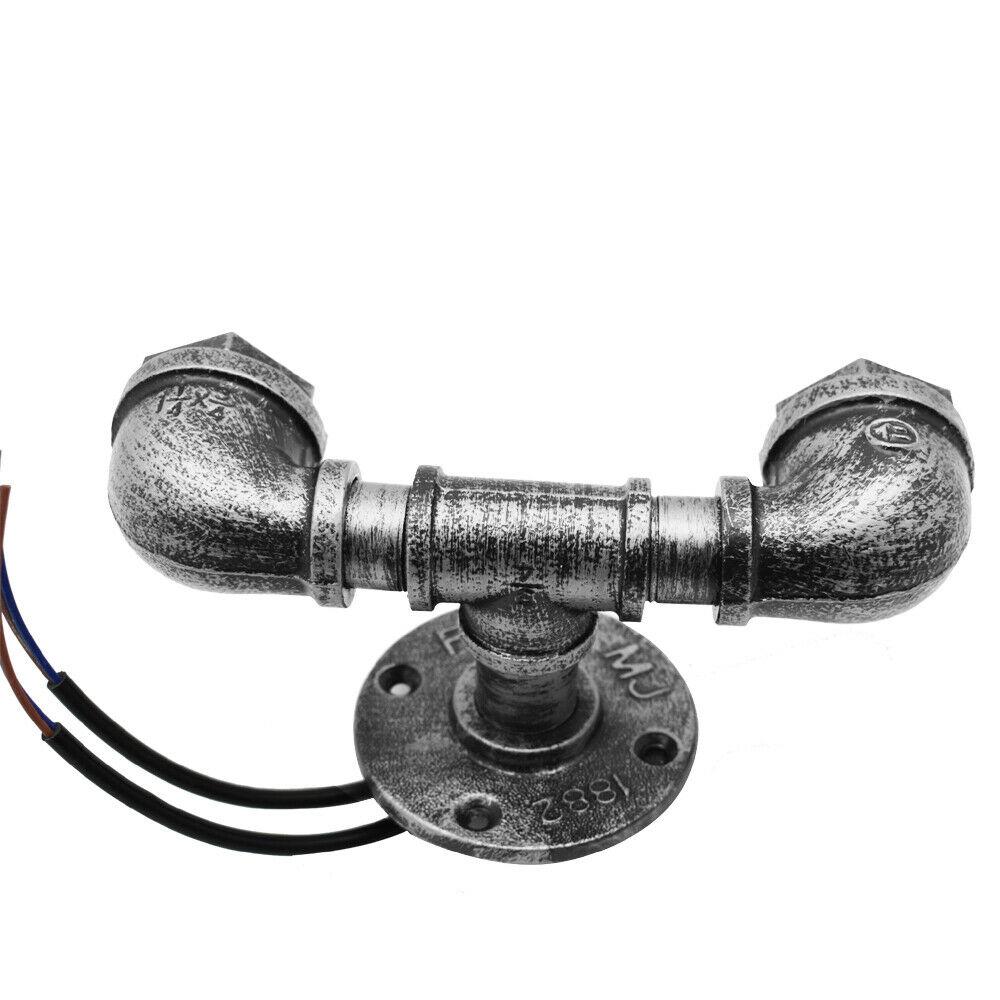 Vintage Industrial Sconce Loft Rustic Water Pipe Wall Light Porch Lamp Steampunk - ladsone.com