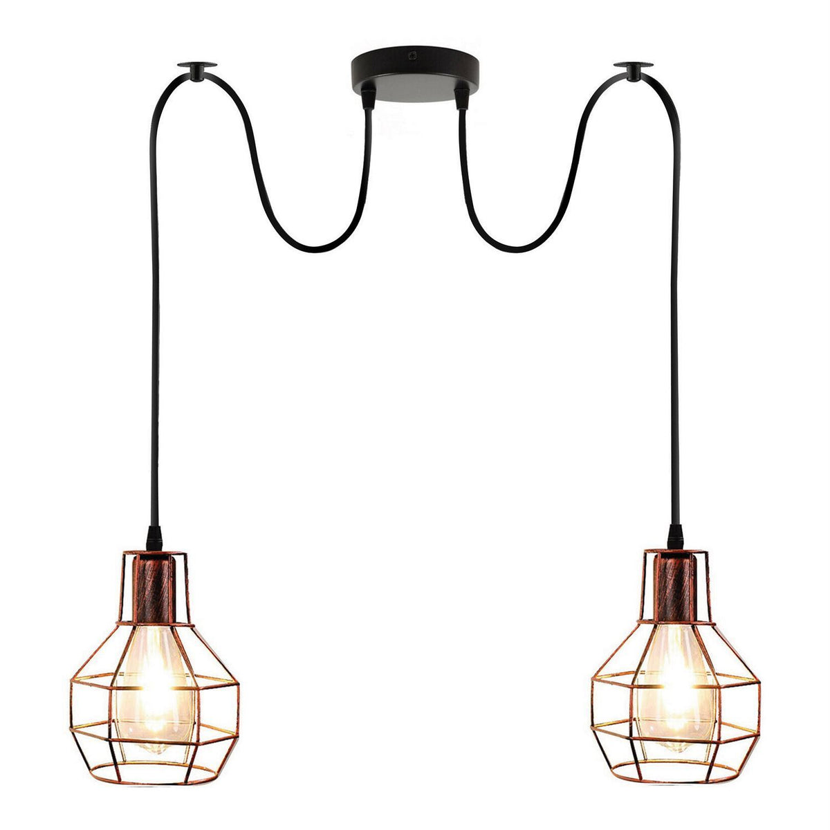 Vintage spinnenlampe Pendelleuchte Käfigschirme

