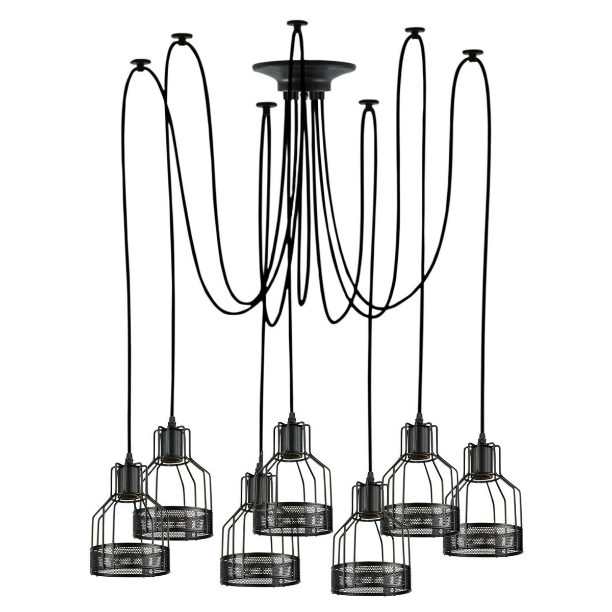 Spinnenlampe Pendelleuchte 2-flammig Schlafzimmer