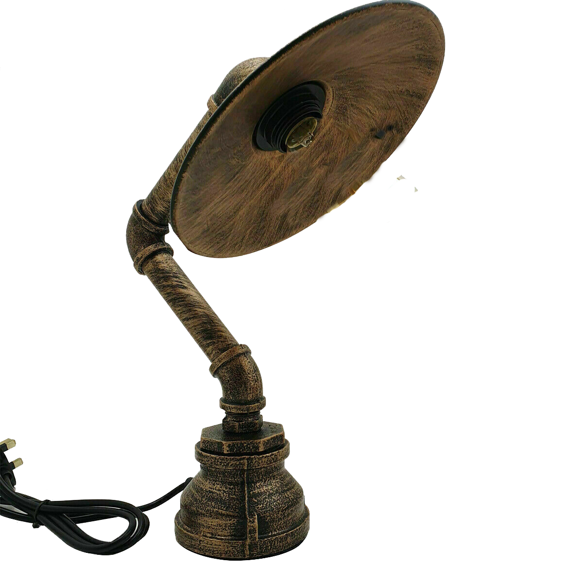 Moderne industrielle Retro-Stil-Stahlrohr-Schreibtisch-Tischlampe mit flachem Schirm ladsone.com-10