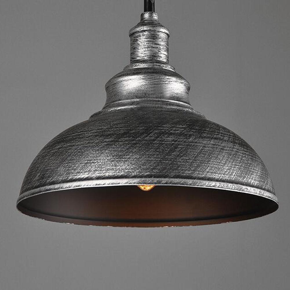 metal Silberne (Decke) Pendelleuchte Industrial Loft Stil 