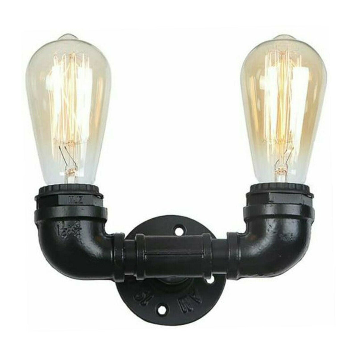 Vintage Industrial Sconce Loft Rustic Water Pipe Wall Light Porch Lamp Steampunk - ladsone.com